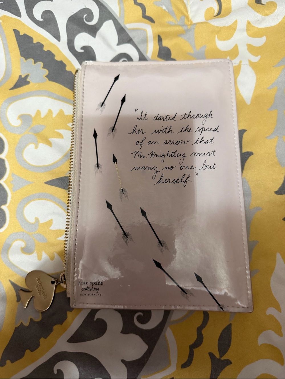 Kate Spade Pencil Zip Pouch - Jane Austen Limited Edition EMMA- LIMITED EDITION - Picture 9 of 9